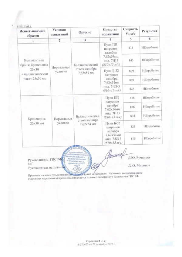 Защитная керамическая пластина БР 5 класс 28х36 см — изображение 2